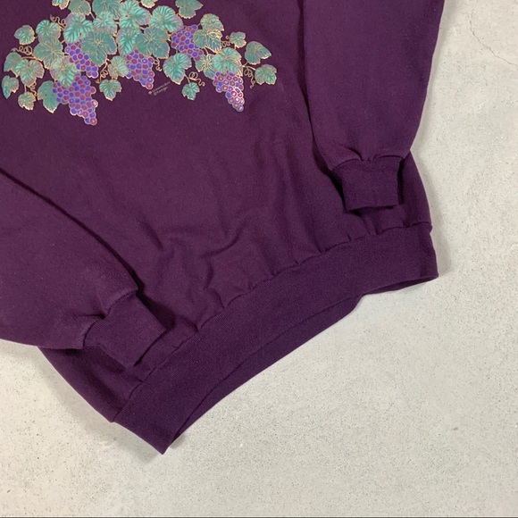 1991 WINE HARVEST MOCKNECK SWEATER - Picture 4 of 4